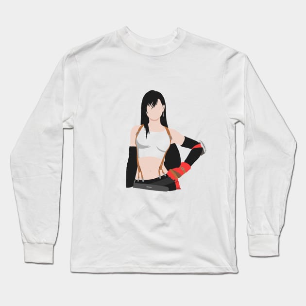 Beautiful Tifa Lochkhart Minimalist Long Sleeve T-Shirt by Kidrock96